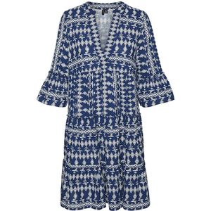 Vero Moda Dicthe 3/4 Exp Short Sleeve Short Dress Blauw XS / Tall Vrouw