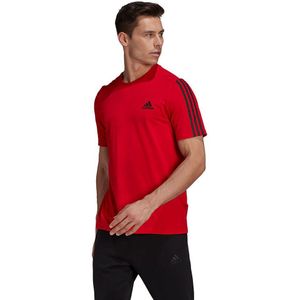 Adidas Essentials Cut 3 Stripes Short Sleeve T-shirt Rood S Man