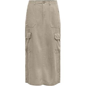 Only Malfy Caro Long Skirt Beige XL Vrouw