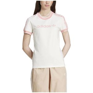 Adidas Originals Badge Slim 3 Stripes T-shirt Met Korte Mouwen