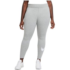 Nike Sportswear Essential Swoosh Graphic Mid Rise Leggings Grijs XS / Regular Vrouw