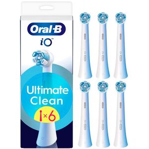 Oral B - iO Ultimate Clean - Vervangende Opzetstuk - White - 6 st