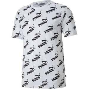 Puma Amplified Allover Print Short Sleeve T-shirt Wit L Man