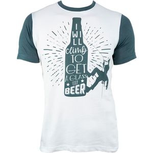 Jeanstrack Climb & Beer T-shirt Met Korte Mouwen