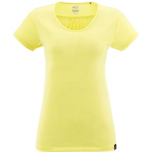 Millet Hiking Jacquard Short Sleeve T-shirt Geel S Vrouw