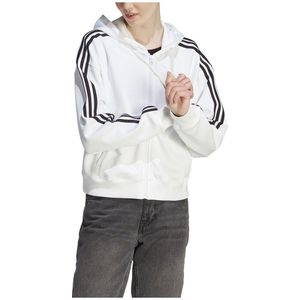 Adidas Essentials 3 Stripes French Terry Bomber Full Zip Sweatshirt Wit L / Regular Vrouw