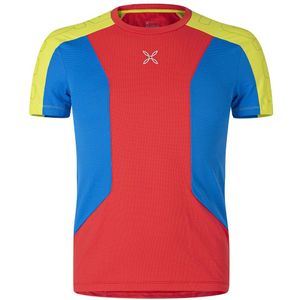 Montura Speed Fly Short Sleeve T-shirt Rood,Blauw XL Man