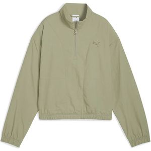 Puma Her Relaxed Fit Sweatshirt Met Halve Rits