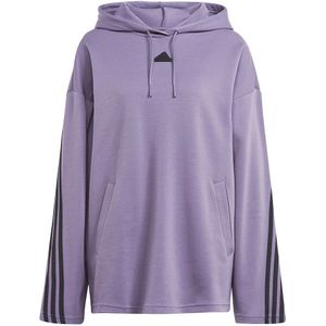 Adidas Future Icons 3 Stripes Hoodie Paars M Vrouw