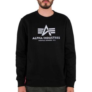 Alpha Industries Basic Rainbow Reflective Print Sweatshirt Zwart L Man