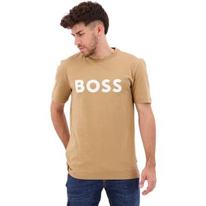 Boss Tiburt 354 10247153 Short Sleeve T-shirt Beige 2XL Man