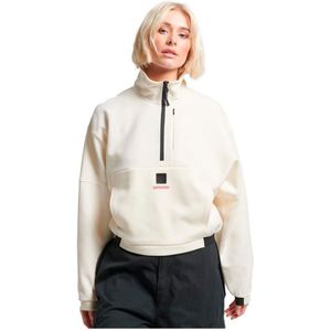 Superdry Code Tech Half Zip Sweater Beige M Vrouw