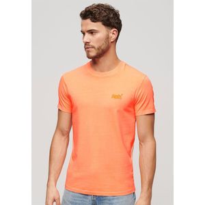 Superdry Essential Logo Emb Neon Short Sleeve T-shirt Oranje M Man