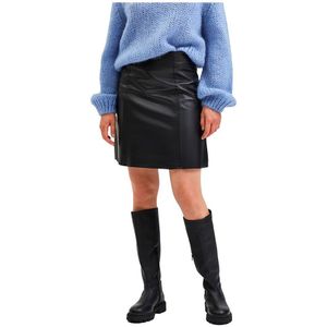 Selected New Ibi Midi Skirt Zwart 44 Vrouw