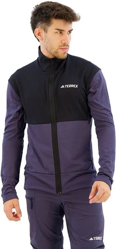 Adidas - Terrex Multi Light Fleece - Zwart - Met Volledige Rits