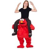 Viving Costumes Ride-on Elmo Child Custom Rood S