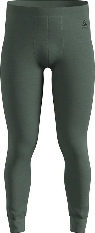Odlo - Merino 160 Bl Bottom Long - Merino-ondergoed - Grijs/Olijfgroen