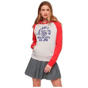 Superdry Athletic College Baseball Sweatshirt Met Rits