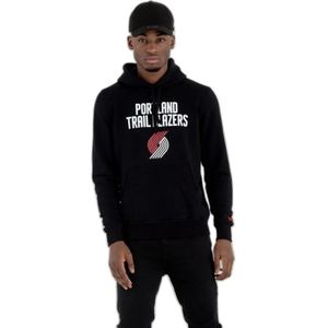 New Era - Nba Regular Hoodie - Portland Trail Blazers - Grijs - Katoen
