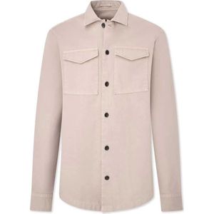 Hackett - HM309830 - Overhemd - Beige - Katoen - Lange Mouwen