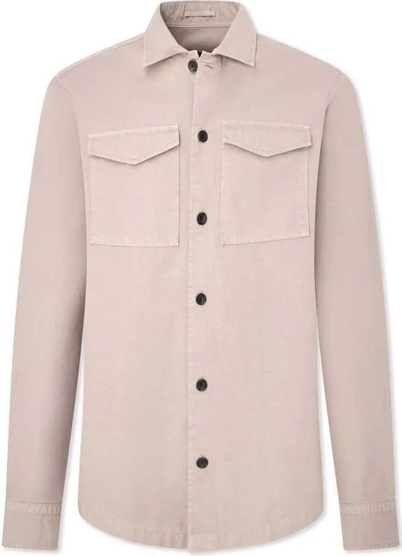 Hackett - HM309830 - Overhemd - Beige - Katoen - Lange Mouwen