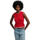 Superdry Cable Button Down Top Zonder Mouwen