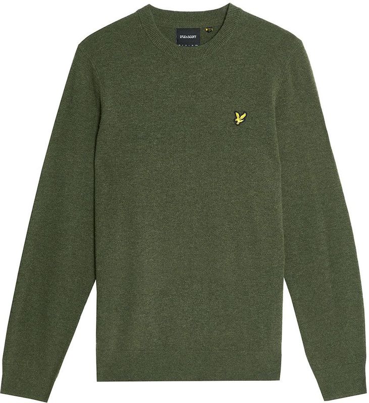 Lyle & Scott - KN2114VC - Gebreide Trui - Zacht - Ronde Hals - Lamswolmix
