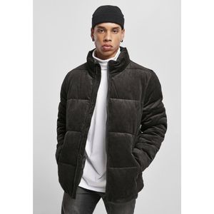 Urban Classics Boxy Corduroy Puffer Jacket Zwart L Man