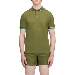 Sundek Brice Cotton Piqué With Tricolour Details Korte Mouw Poloshirt
