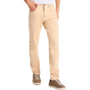Victorio & Lucchino - Slim Five-Pocket Broek - Beige - Medium Rise