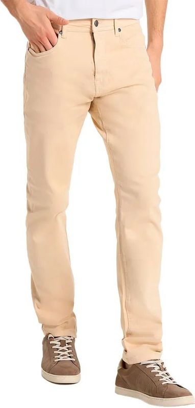 Victorio & Lucchino - Slim Five-Pocket Broek - Beige - Medium Rise