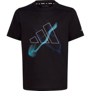 Adidas Hiit Gfx Short Sleeve T-shirt Zwart 7-8 Years Jongen