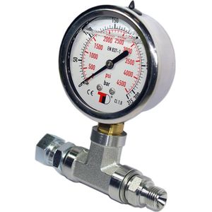 Metalsub Uitgang Van De Nardi Glycerine Manometer 315 Bar