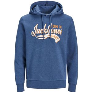 Jack & Jones Logo 2 Plus Size Hoodie Blauw 3XL Man