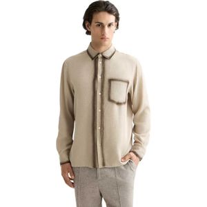 Scotch & Soda Relaxed Fit Tencel Overhemd Met Lange Mouwen