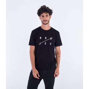 Hurley M Slash Short Sleeve T-shirt Zwart XL Man