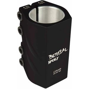 Bestial Wolf Klem - Zwart - Aluminium 7005 - Voor Pro-scooters