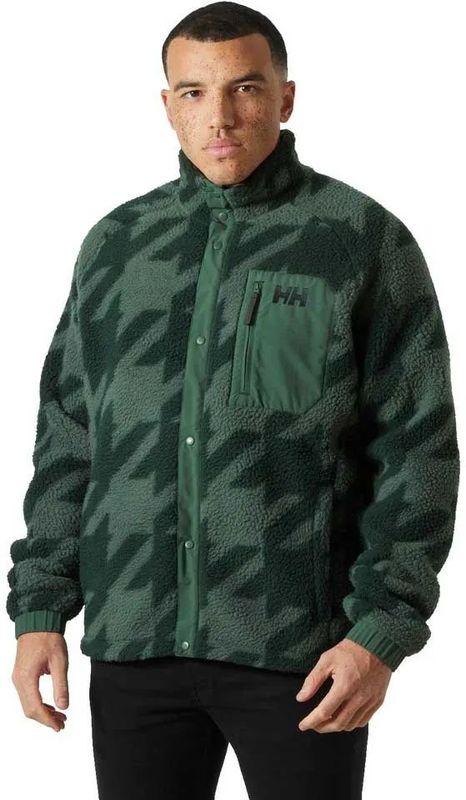 Helly Hansen - Panorama Pile Snap - Geprinte Trainingsjack - Zwart