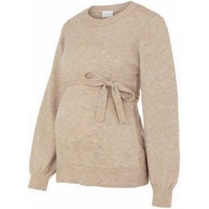 Mamalicious New Anne Maternity Sweater Beige XL Vrouw