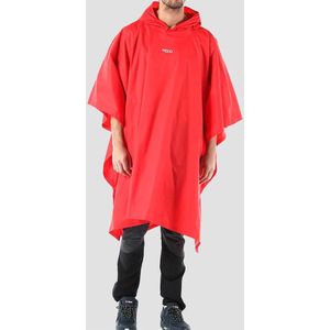 +8000 - Pameto 25v - Poncho - Rood - Waterdicht/ademend 3000/3000 MM/gr/24u