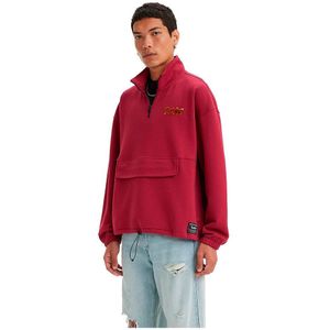 Levi´s ® Relaxed Graphic 1/4 Zip Pouch Sweatshirt Rood M Man