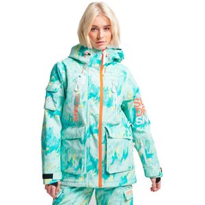 Superdry Ski Ultimate Rescue Down Jacket Blauw L Vrouw