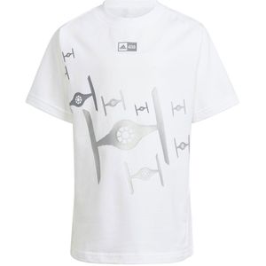 Adidas Star Wars Z.n.e Short Sleeve T-shirt Wit 9-10 Years Jongen