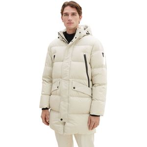 Tom Tailor 1037357 Recycled Down Puffer Parka Beige 3XL Man