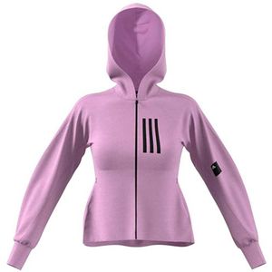 Adidas Mission Victory Slim Fit Full Zip Sweatshirt Roze S / Regular Vrouw