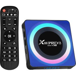 X8x X88 Pro 13 4gb/32gb Caja Acrílica Android 13-android Tv Mediaspeler