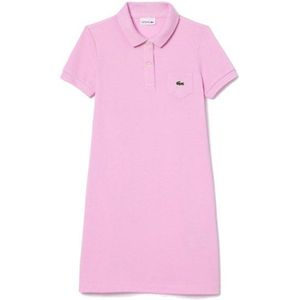 Lacoste Ej2816 Short Sleeve Dress Roze 4 Years Meisje