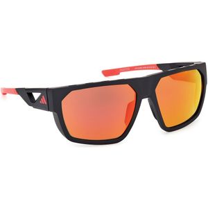 Adidas Sport Sp0097 Sunglasses Zwart Roviex Mirror Man