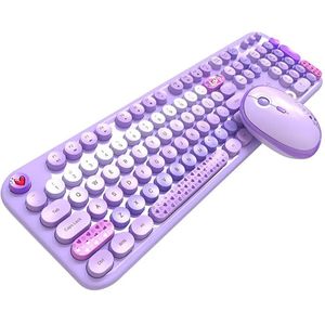 Mofii - Lovely Draadloos Toetsenbord En Muis - Wit - Kunststof