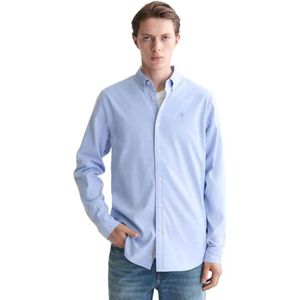Scotch & Soda Solid Regular Fit Oxford Overhemd Met Lange Mouwen